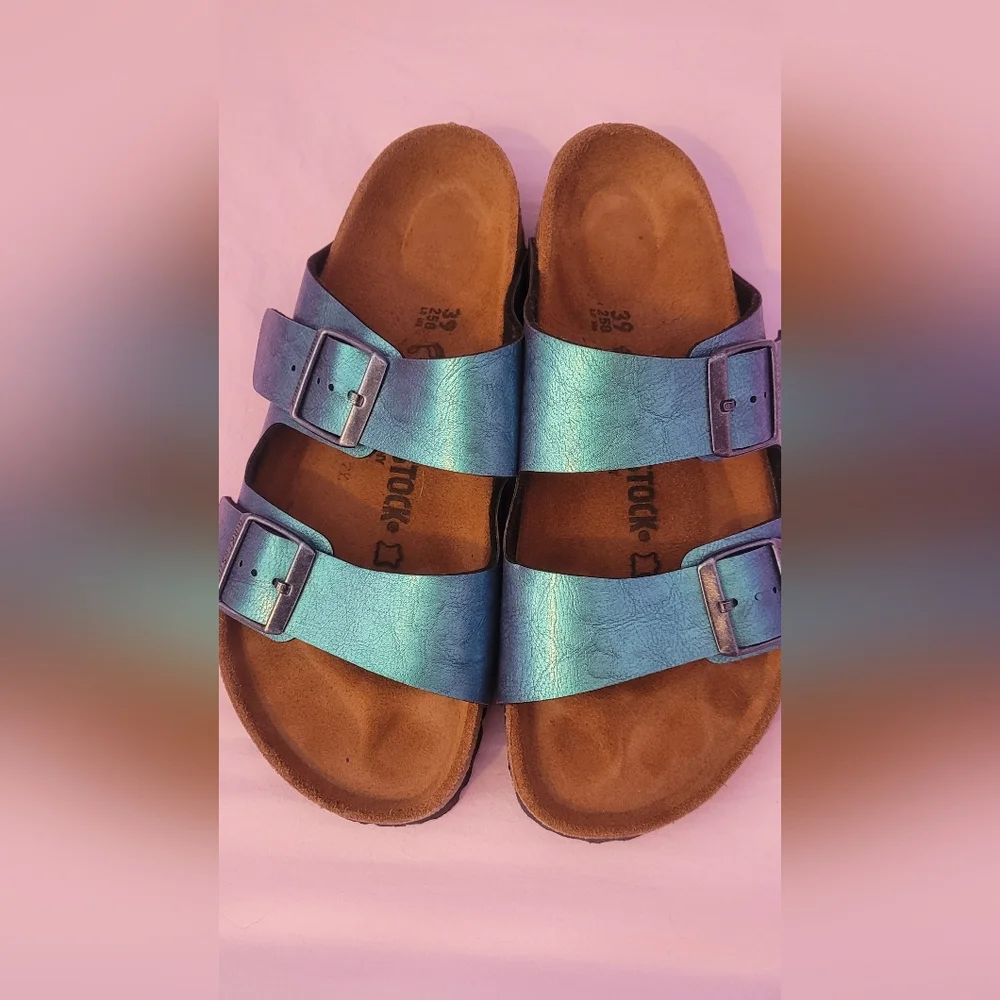 Birkenstock Sydney Luxe Buckle Sandals Size 39 - Picture 3 of 4